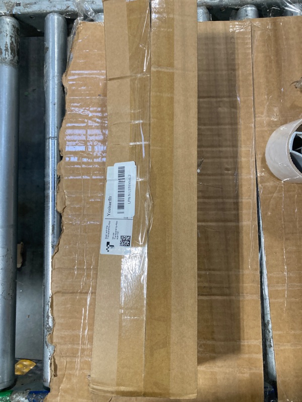 Photo 1 of 1 Inch Heavy Duty Adjustable Double Curtain Rod for Windows 28 to 48 Inches - Weathered White Boho Farmhouse Double Curtain Rod with Decorative Finials - for Living Room, Bedroom, Easy to install