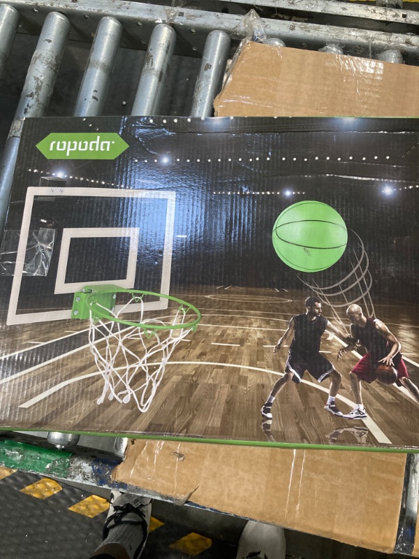 Photo 1 of *MINOR DAMAGE - USED*
ropoda Mini Basketball Hoop - Glow in The Dark, Over The Door Basketball Hoop Indoor, Indoor Basketball Hoop Backboards for Teens and Adults, Mini Hoop for Kids with 4 Balls and Pump