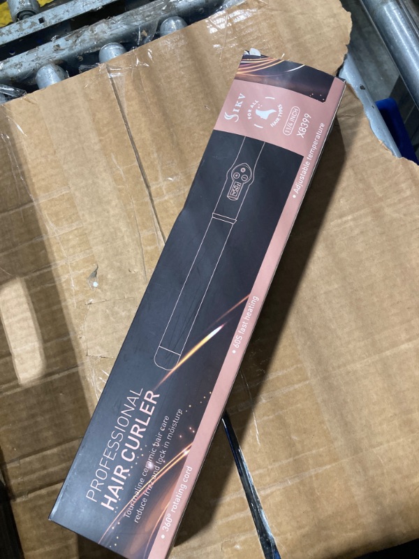 Photo 1 of 1 1/4 Inch Curling Wand Ceramic Long Barrel,1.25 Inch Curling Wand Iron for Long Hair,Dual Voltage Hair Curling Wand