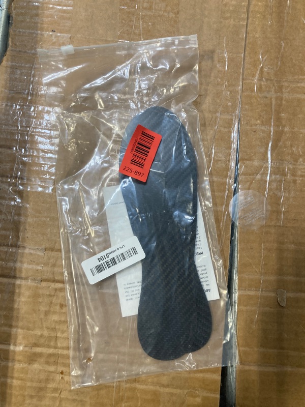 Photo 1 of 1 Pair Carbon Fiber Insole for Men & Women - Rigid Shoe Insert, Foot Plate for Hallux Rigidus, Turf Toe, Morton's Toe (10.65' / 270mm - Men's 9.5 / Women's Size 10.5)