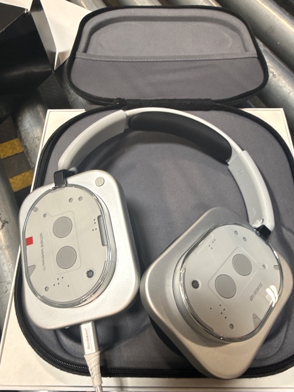 Photo 1 of * UNKNOWN FUNCTIONALITY **Nothing Headphone (1) Hybrid Active Noise Cancelling Headphones, Wireless Over-Ear Headphones with 6 Mics, 80Hrs Playtime, Hi-Res Audio, KEF-Tuned, Spatial Sound, Comfort Fit & Fast Charging White