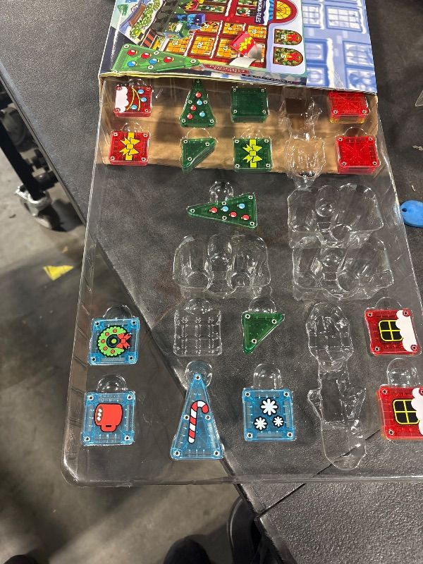 Photo 1 of *MISSING PARTS**
MAGNA-TILES microMAGS Advent Calendar 34-Piece Magnetic Construction Set, The Original Magnetic Building Brand