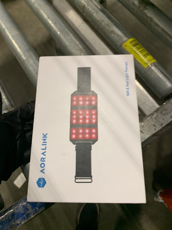 Photo 1 of ** MISSING POWER CORD **  Red Light Therapy Belt, LED 660nm & 850nm Near Infrared Light for Muscle Recovery, Pain Relief, Wearable Wrap –Inflammation, Joint Health & Mobility - Portable & Hands-Free