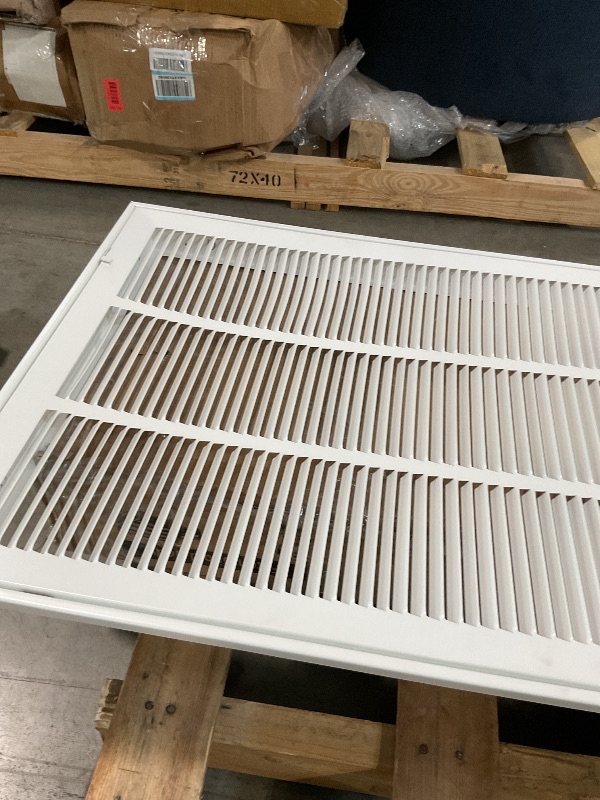 Photo 1 of ****  Slightly bent*****Howeall 30"W x 20"H [Duct Opening Size] Steel Return Air Filter Grille - Removable Face/Door for 1 inch Filters -HVAC Vent Cover Grill - White [Outer Dimensions: 32 5/8"W X 22 5/8"H]