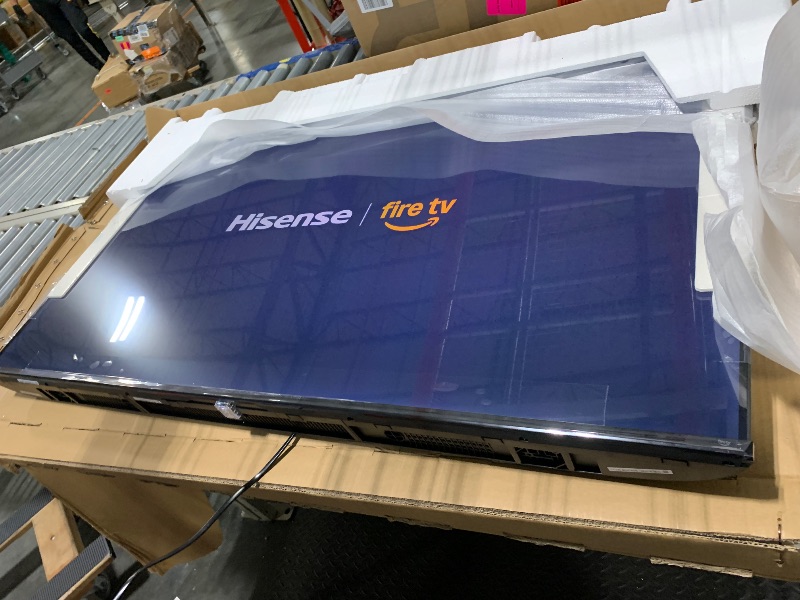 Photo 1 of ***FINAL SALE/NO RETURN, VIEW NOTES*** Hisense 55" E6 Cinema Series Hi-QLED 4K UHD Smart Fire TV (55E6QF, 2025 Model) - AI Light Sensor, Dolby Vision · Atmos, Voice Remote with Alexa, Motion Rate 120, HDR 10+ Adaptive, Game Mode Plus