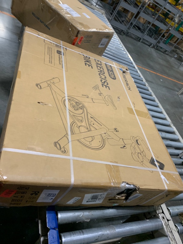 Photo 1 of *** FACTORY SEALED *** Merach Exercise Bike, Brake Pad/Magnetic Stationary Bike with Exclusive App, Low Noise Indoor Cycling Bike with 270LBS Weight Capacity, Dumbbell Rack and Fitness Courses for Weight Loss