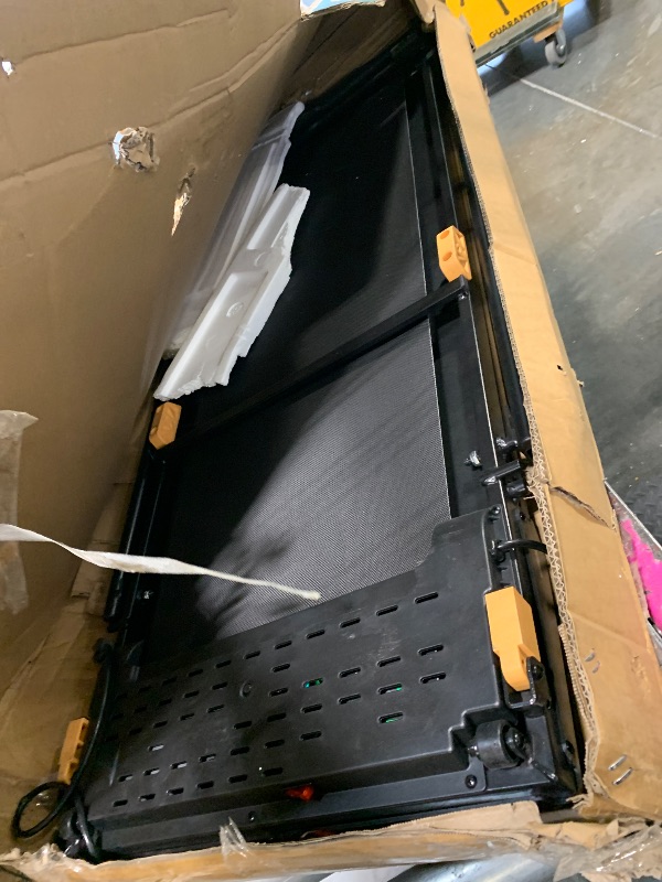 Photo 1 of ** VERY USED/ UNTESTED ** Walking Pad with Handle Bar, BestGod Treadmills for Home Office 330 lbs Capacity Foldable Under Desk Treadmill 5% Walking Treadmills with Incline 2.5 HP Folding Treadmill with Remote Control