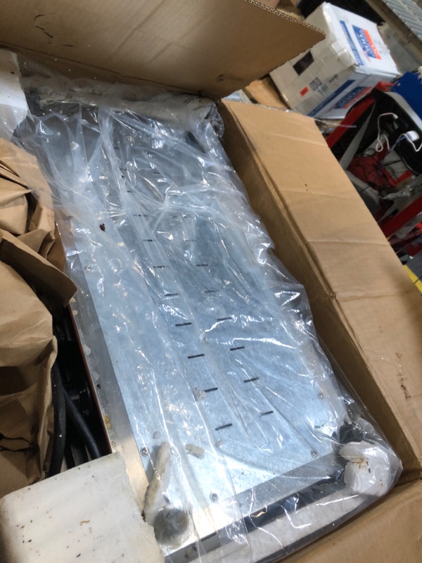 Photo 1 of ** VERY USED / UNTESTED *** MilleLoom Commercial Panini Press Grill with 19"x 9" Grooved Top and Smooth Bottom Plates for Burgers Steaks Panini, Countertop Electric Sandwich Maker with Adjustable Temp Control, 110V/220V, 3600W