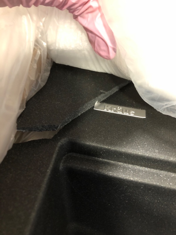 Photo 1 of ** DAMAGE MINOR / UNTESTED ****** KRAUS Bellucci Workstation 33" Single Bowl Granite Kitchen Sink in Metallic Black w/Accessories, KGTW2-33MBL, Includes Dish Drainer/Dish Drying Rack