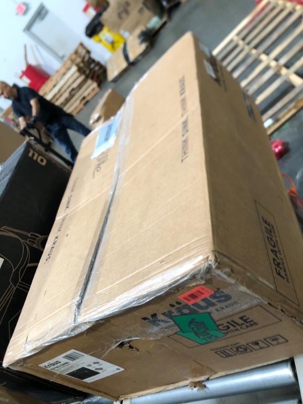 Photo 1 of ** DAMAGE MINOR / UNTESTED ****** KRAUS Bellucci Workstation 33" Single Bowl Granite Kitchen Sink in Metallic Black w/Accessories, KGTW2-33MBL, Includes Dish Drainer/Dish Drying Rack