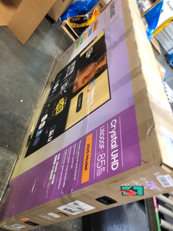 Photo 1 of ****UNTESTED****Samsung 85-Inch Class Crystal UHD U8000F 4K Smart TV (2025 Model) Endless Free Content, Crystal Processor 4K, MetalStream Design, Knox Security, Alexa Built-in
