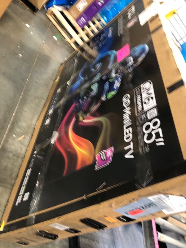 Photo 1 of ***BROKEN SCREETNx**** CL 85 Inch Class QM6K Series | Mini LED QLED 4K HDR | 85QM6K, 2025 Model | 120HZ-144HZ High Brightness Smart Google TV Dolby Atmos Onkyo Audio | Voice Remote Alexa Gaming Streaming Television