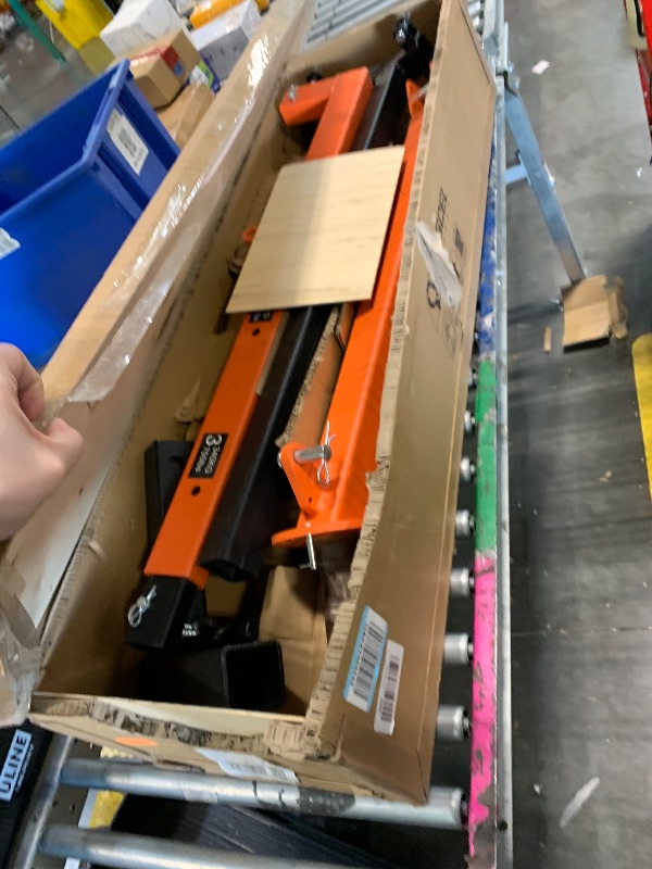 Photo 1 of ***Very Heavy Item*** Rugcel 1500 lb Stretchable Receiver Hitch Mounted Hydraulic Swivel Pickup Truck Crane, with Three Boom Capacities of 750 lb, 1000 lb and 1500 lb (Hitch Crane 1500LB)