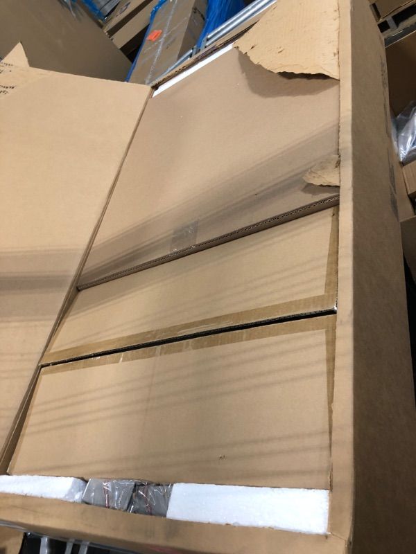 Photo 1 of *** SET OF 3 BOXES XL BRING TRUCK *** LITTLE TREE Large Computer Desk with File Cabinet, 63 Inch Executive Desk L Shaped Office Desk with Drawers and Storage Shelves, Business Furniture Desk Workstation for Home Office