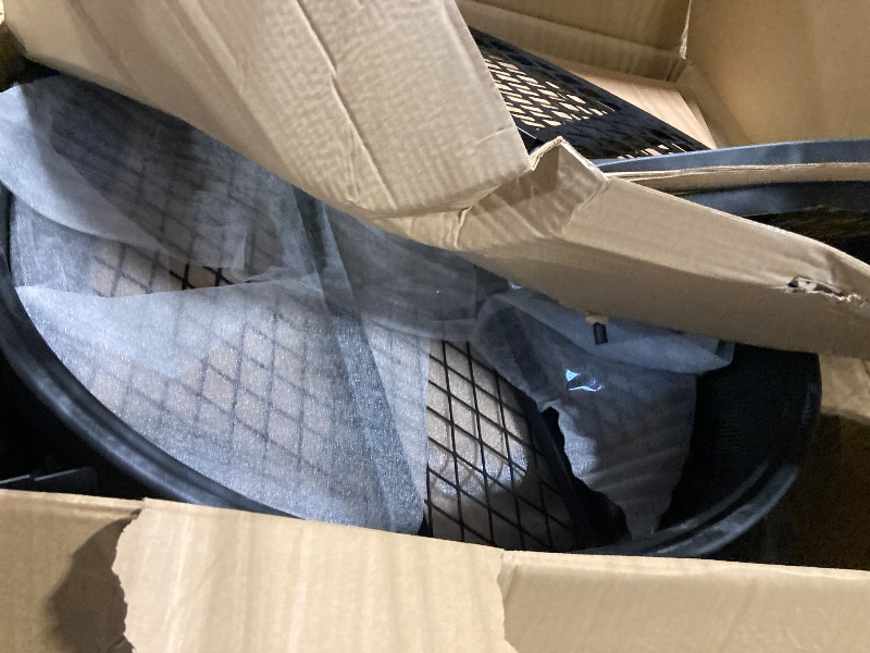 Photo 1 of ** BENT METAL PIECES *** OLYMPIA OUTDOORS 47 Inch Heavy Duty Steel Fire Pit with Grill, Large Outdoor Fire Pits for Outside Wood Burning, BBQ