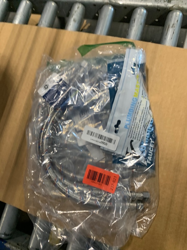 Photo 1 of [10-Pack] PLUMBINGMASTER Faucet Hose,Faucet Supply Lines (3/8" Comp x 1/2" FIP), Certified Safe Supply Lines for Bathroom Faucet (16 inch)