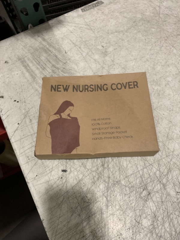 Photo 1 of Muslin Breast Feeding Cover- Allows Hands-Free Baby Check, 100% Cotton, Featuring Windproof Straps, Includes A Small Potable Storage Pocket, Baby Breast Feeding Must Haves