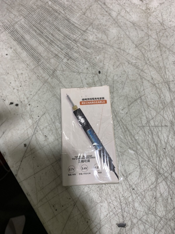 Photo 1 of 2025 Rechargeable Thread Burner kit Digital Thread Zapper Tool Burning Pen For Beading Leather Craft Sewing Weaving And Stringing Wooden Board Hot Stamping Molten Wax Carving(Color random 1)