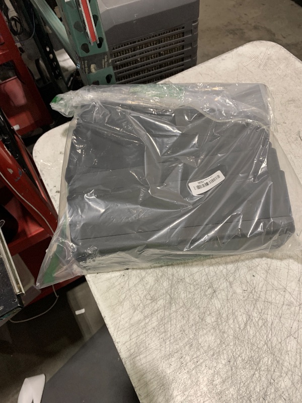 Photo 1 of 6 Pack Rectangle Planter 16x4.4 Inch Window Boxes Planters Rectangular Large Window Sill Planters Indoor Self Watering Plant Pots with Drainage Holes and Saucers Succulent Herb Flower Pots, Black