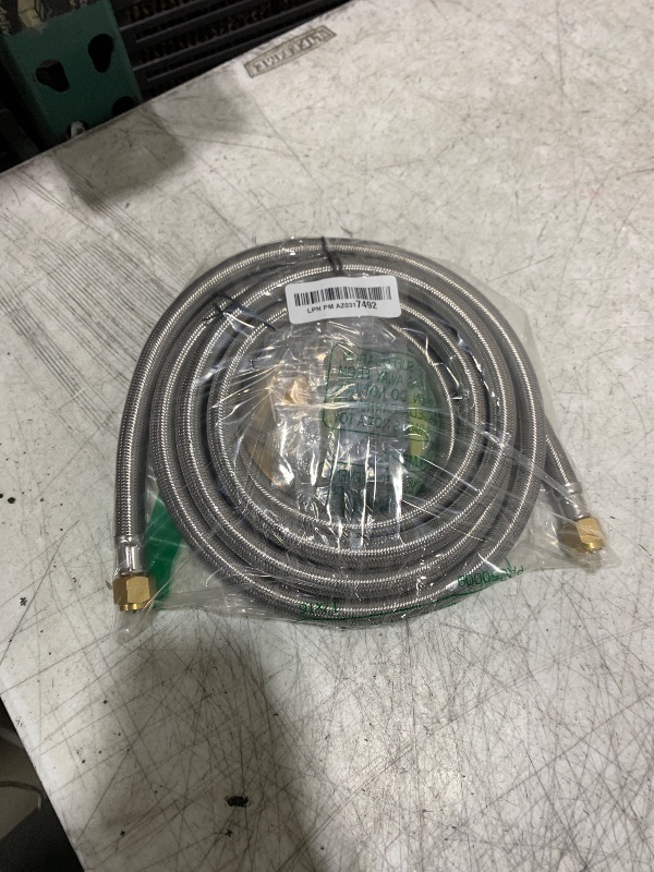 Photo 1 of 12FT 350PSI High Pressure Braided Propane Hose Extensions with Brass Gas Ball Valve, with Conversion Coupling 3/8" Flare to 1/2" Female NPT, 1/4" Male NPT, 3/8" Male for BBQ Grill, Fire Pit, Heater