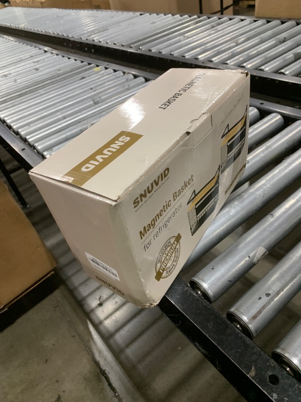 Photo 1 of [WIDER SHELF] 2 SET Strong Magnetic Shelf Basket for Fridge with Tag & Bamboo Top, XXL Large Magnetic Spice Rack Shelves for Side of Refrigerator, Kitchen Pantry Storage Organizer for Food Fruit Veg