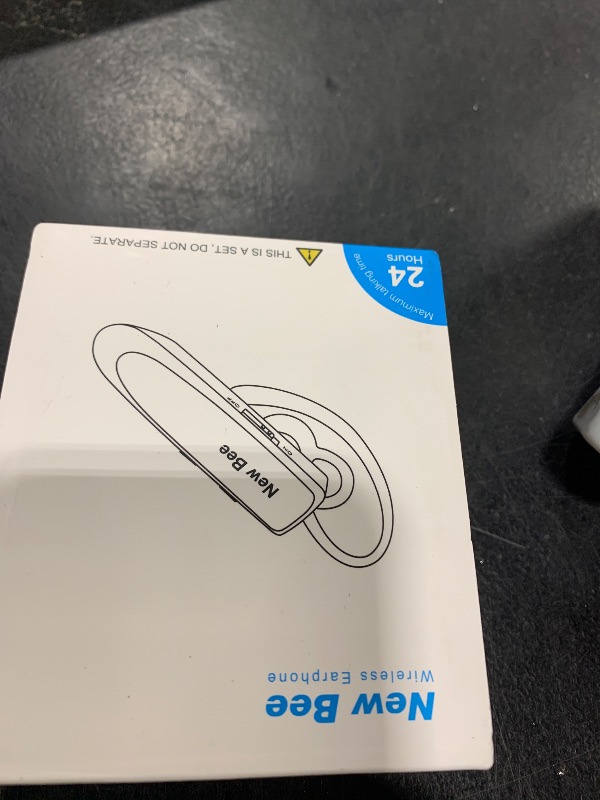 Photo 1 of [2 Pack] Bluetooth Earpiece Wireless Handsfree Headset V5.0 24 Hrs Driving with Mic 60 Days Standby Bluetooth Headset for iPhone Android Samsung Driver