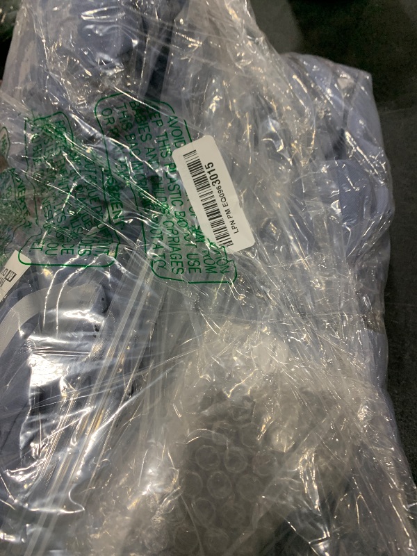 Photo 1 of 12 Packs Dusty Blue 10Ft Chiffon Table Runner 27 x 120 Inches Sheer Chiffon Table Runner Romantic Boho Rustic Wedding Table Runner for Wedding Birthday Party Decor Bridal Baby Shower Table Decoration