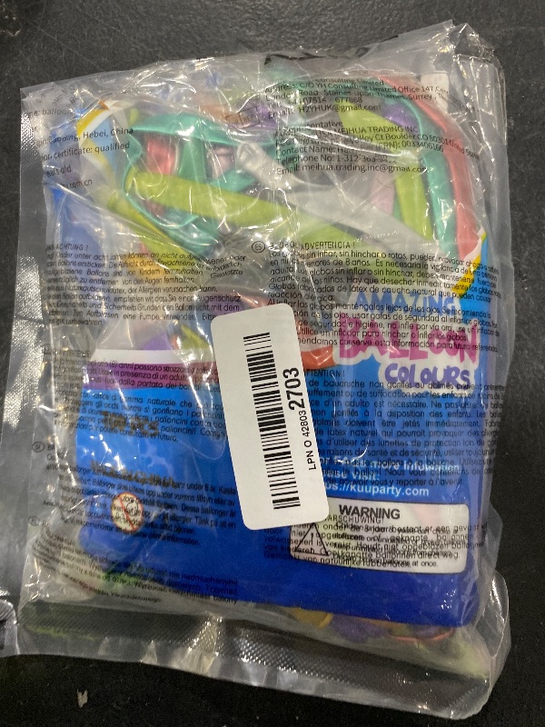 Photo 1 of 100Pcs 260 Balloons Metallic Long Balloons for balloon animals, Thickening Skinny Latex Twisting Balloon for Animals Modeling Christmas Birthday Wedding Party Decorations.(Multi)