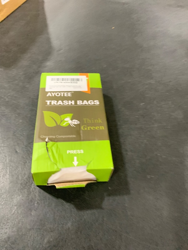 Photo 1 of 1.2 Gallon Compostable Trash Bags, Small Trash Bags for bathroom office kitchen, Strong Small Garbage Bags fit 4.5-5 Liter Trash Can,1 Gallon-1.5 Gallon,White Compost Bags