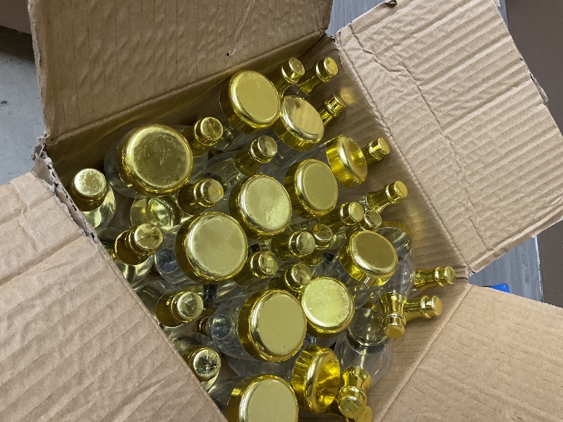 Photo 1 of 36 Pieces Champagne Bottles Candy Bottles Mini Golden Plastic Treat Containers Bridal Shower Favors for Birthday Wedding Christmas Party