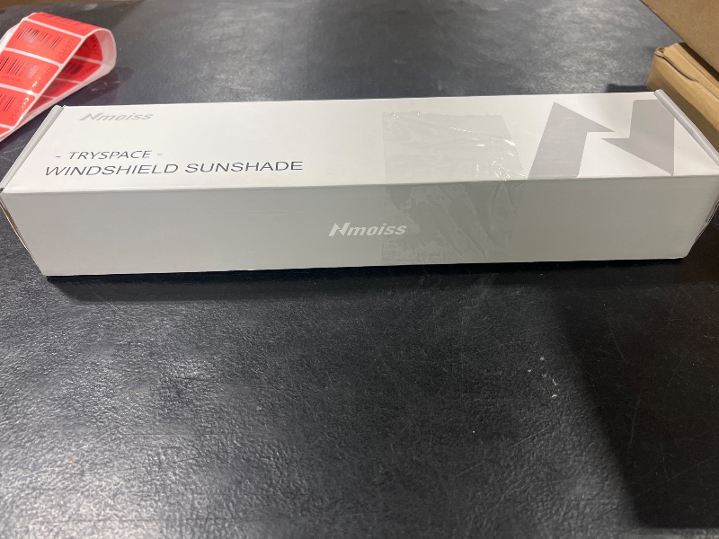 Photo 1 of [2025 Upgrade] Nmoiss Windshield Sun Shade Umbrella - [Vinyl Coating Heat Shield] Protect Car from Sun Rays & Heat Damage Keep Cool and Protect Interior, Spring Structure Edge Medium 56" L x 31" W