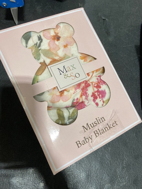 Photo 1 of 100% Cotton Muslin Baby Blanket - Large Reversible Receiving Blankets for Baby Girls, Soft & Lightweight, Perfect Muslin for Newborns, Infants & Toddlers, 7 Layers Design, Machine Washable, Pink