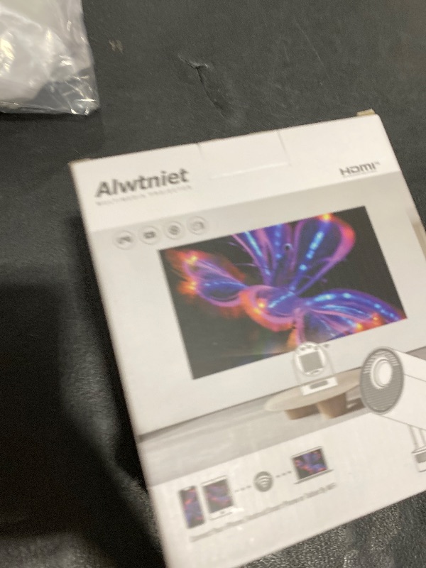 Photo 1 of ?Electric Focus?Mini Projector with WiFi 6 and Bluetooth 5.4, Smart Portable Projector 4k Support, 5W Soundbase Speaker, Auto Keystone 180° Rotation, Home Outdoor Movie Proyector HY300Ultra