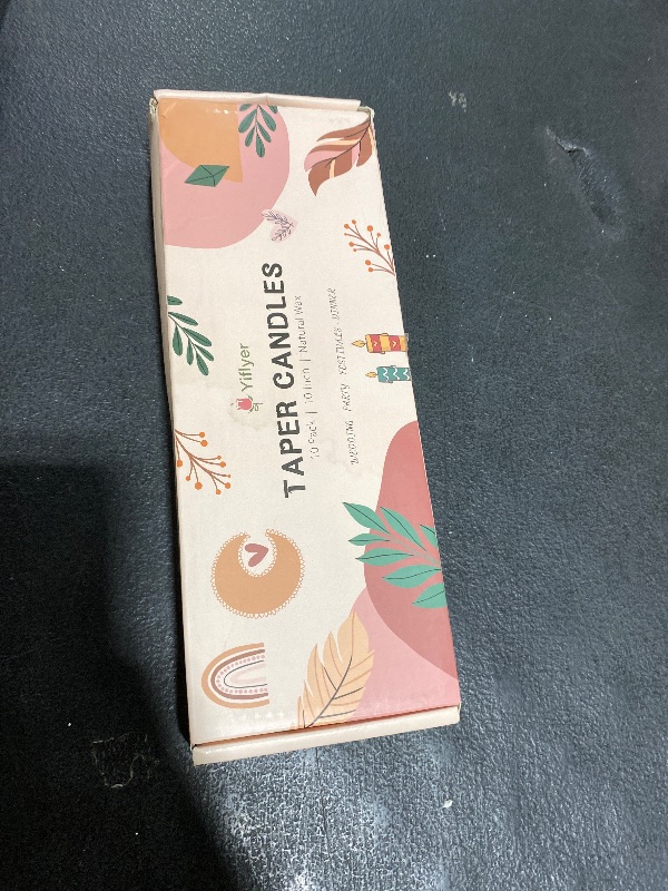 Photo 1 of 10 Inch Baby-Pink Taper Candles for Home Decoration, 10 Pack Unscented Candlesticks for Dinner Wedding Party, Smokeless and Dripless Candle Sticks