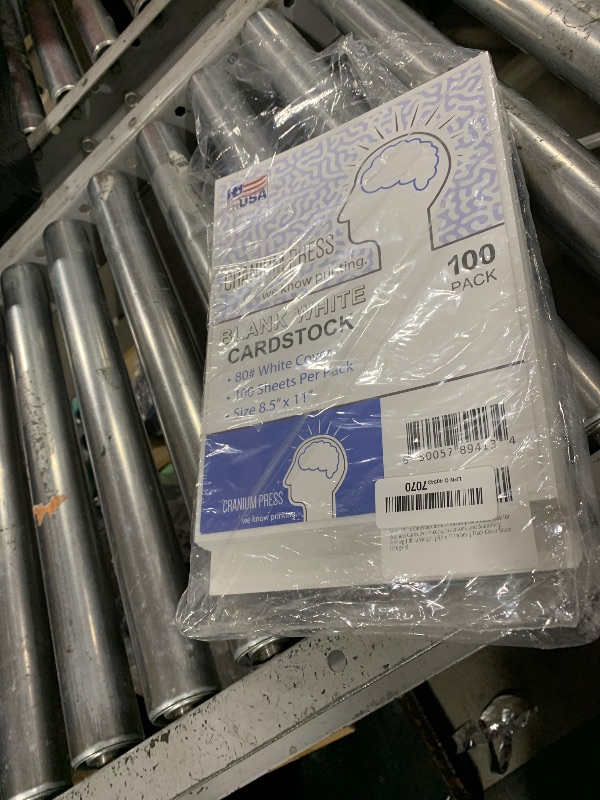 Photo 1 of 100 Sheets of Heavyweight White Cardstock - Ideal for Business Cards, Art Projects, Invitations, and Stationery Printing | 80 lb Cover Stock | 8.5 x 11 Inches | Thick and Durable Cardstock (216 gsm)