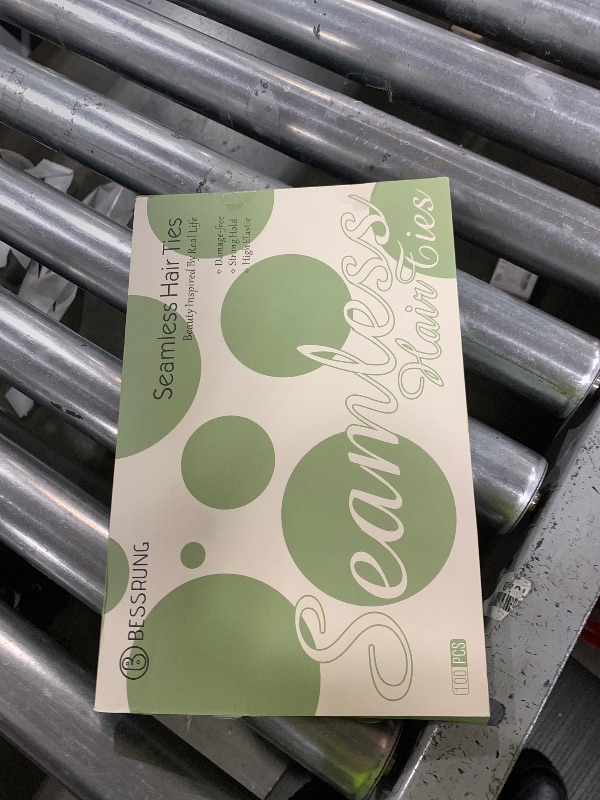 Photo 1 of 100 Pcs Thick Seamless Tan Hair Ties, Ponytail Holders Hair Accessories No Damage for Thick Hair Christmas Gift(Light Blonde Colors)