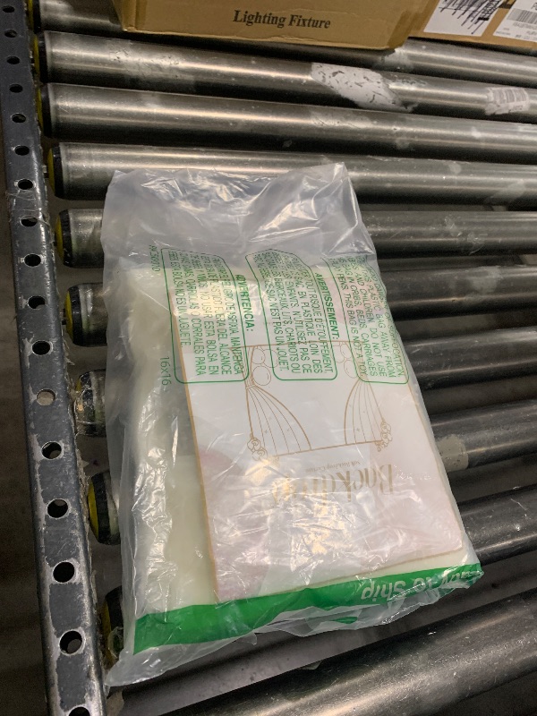 Photo 1 of 10ft x 8ft Ivory Backdrop Curtain with Lights String