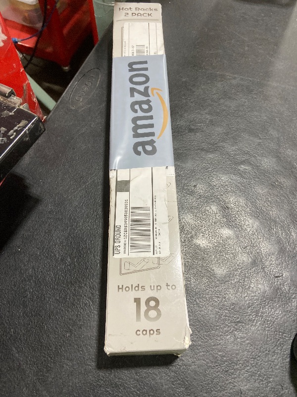 Photo 1 of 2 Pack Hat Organizer for Baseball Caps, Strong Adhesive Hat Rack for Wall, Multilayer Hat Storage Display Holder, Wall Mounted Hats Hooks Hold up to 18 Hats for Closet Door and Bedroom (White)