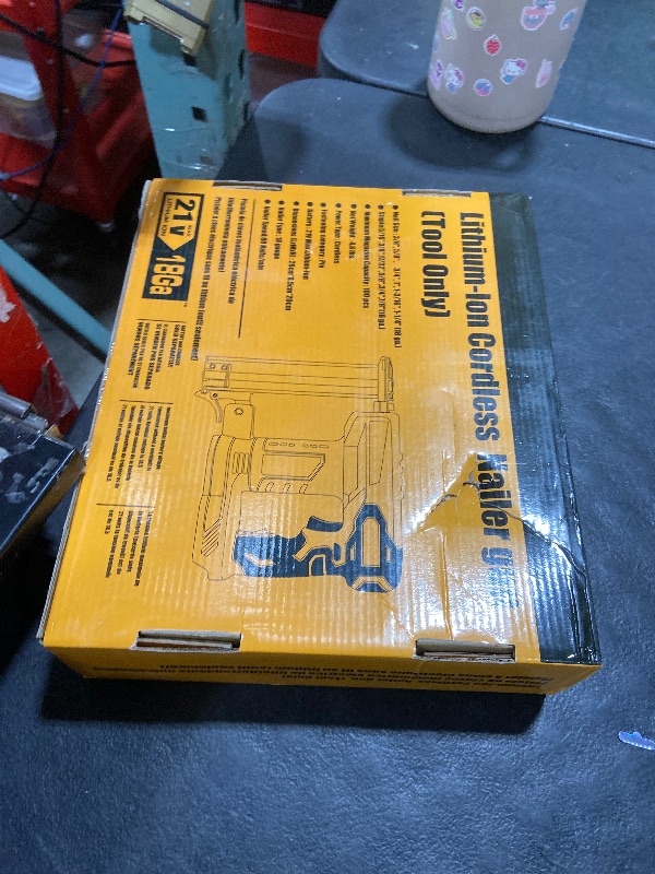 Photo 1 of 18 Gauge Brad Nailer/Narrow Crown Stapler Compatible with Dewalt 20V MAX Battery(NO Battery) 2 in 1 Cordless Nail Gun with 1000 Nails and 1000 Staples for Home Improvement, DIY and Woodworking