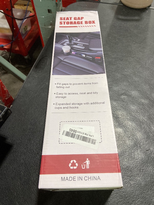 Photo 1 of 2 Pack Universal Dual Car Seat Gap Filler with Cup Holder, Car Gap Plug Seat Fillers with Cup Holders Odorless Black-Carbon Fiber Texture for Cars SUV Trucks, Console Side Gap Organizer Storage