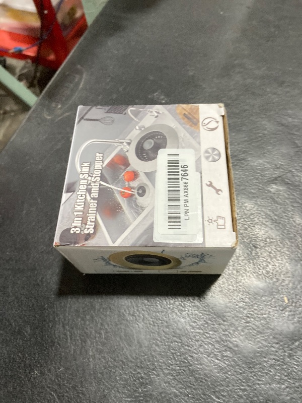 Photo 1 of 3 in 1 Kitchen Sink Strainer & Stopper, Pop Up Drain Plug for 3.5 Inch Sink – Anti-Clogging, Brass Core, Easy to Clean with Bonus Basket – Silver – DIKSEFN (Silver)