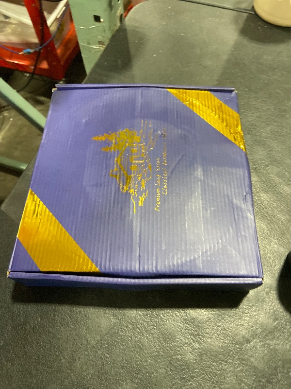 Photo 1 of 10.2-Inch Black & White Checkerboard Lazy Susan Organizer – Rotating Serving Tray with Oak Base, Iron Frame, & Ceramic Tile –Perfect for Dining Table, Kitchen Cabinet, Bathroom Countertop, Home Décor