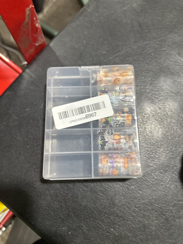 Photo 1 of 10 Rolls Halloween Nail Foil Transfer Stickers Decals, Kawaii Halloween Nail Polish Sheets Sky Starry Paper Transfer Foils Cartoon Pumpkin Skeleton Glue Women Manicure Nail Film Decorations