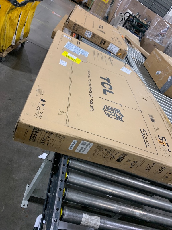 Photo 1 of *FOR PARTS* TCL 55-Inch Class S5 UHD 4K LED Smart TV with Fire TV (55S551F, 2024 Model), Dolby Vision, HDR PRO+, Dolby Atmos, Alexa Built-in with Voice Remote, Apple AirPlay 2 Compatibility, Streaming Television