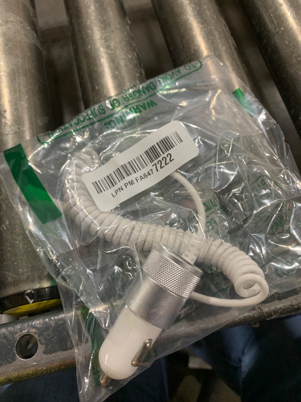 Photo 1 of [Apple MFi Certified] iPhone Fast Car Charger, Caiinei 4.8A Dual USB Power Car Charger Fast Charging Cigarette Lighter+6FT Coiled Lightning Cable for iPhone 14 13 12 11 Pro Max XS Mini XR X 8 SE iPad