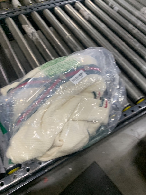 Photo 1 of *STAINED* ETCYY NEW Women's 2 Piece Outfit Lounge Set Trendy Cardigan Sweater Pants Sets V Neck Button Pocket Knit Matching Loungewear (Contrast White, L)