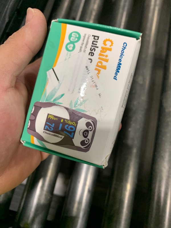 Photo 1 of CHOICEMMED OLED Panda Pediatric Pulse Oximeter Fingertip – SP02 Pulse Oximeter for Kids – Children Blood Oxygen Saturation Monitor with Color OLED Screen - Child O2 Saturation Monitor with Batteries (Not for Infant or Newborn)