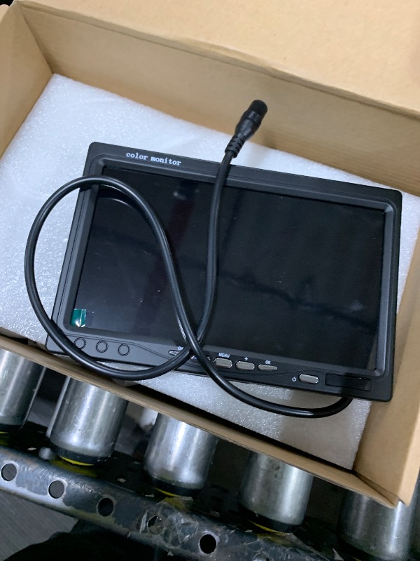 Photo 1 of 1080P Wireless RV Backup Camera System,7 Inch Reverse Camera Monitor for 4 Channels with IP69 Waterproof Night Vision Backup Camera Front Rear View Camera for Truck/RV/Van/SUV/Pickup