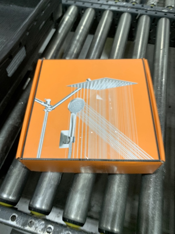 Photo 1 of 10 inch Rainfall Shower Head Combo Stainless Steel, THE FIRST WATERFALL mode, 10 Inch Rain Shower Head with Handheld 6 Spray Modes High Pressure, Overhead Shower Adjustable Extension Arm,Chrome