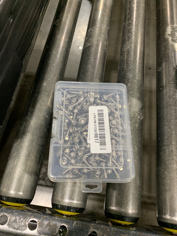 Photo 1 of #12 x 3/4" (150 PCS) Sheet Metal Screws, Hex Washer Head Self Drilling Screw, 410 Stainless Steel Flanged Fast Self Tapping Screws, Hex Bit Socket Included